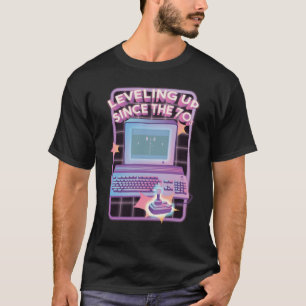 Leveling Up Since The 70s Retro Arcade Art T-Shirt