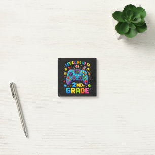 Leveling Up to 2nd Grade Back to School Gamer Post-it Notes