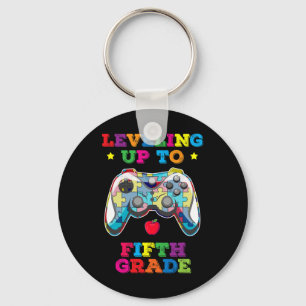 Leveling Up To 5th Grade Autism Gamer Ck To School Keychain