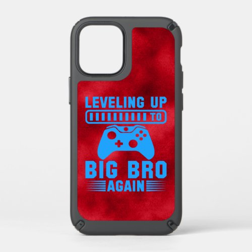 Leveling Up To Big Bro Again Red and Blue    Speck iPhone 12 Mini Case