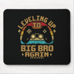 Leveling Up To Big Bro Again Vintage Gamer Brother Mouse Pad