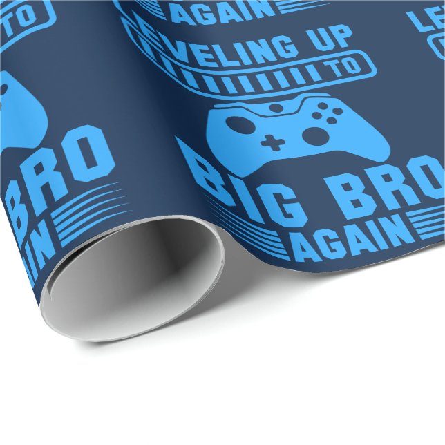 Leveling Up To Big Bro Again Wrapping Paper (Roll Corner)