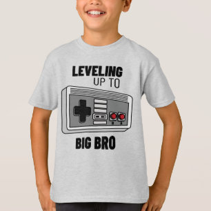 Leveling Up To Big Bro Gamer T-Shirt