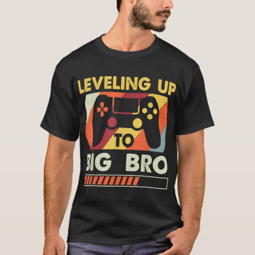 Leveling Up To Big Bro Vintage Future Brother T_Shirt