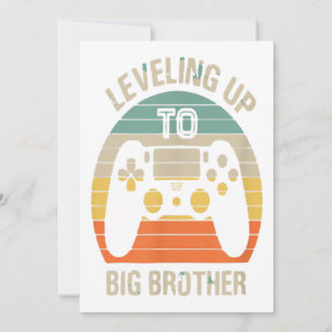 Leveling Up To Big Brother 2021 Funny Gamer Gift Holiday Card