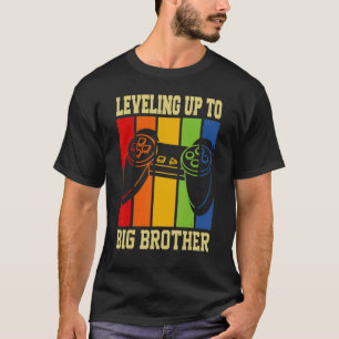 Leveling up to Big Brother 2022 gamer boys kids me T-Shirt