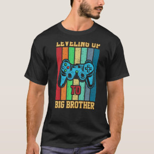 Leveling up to Big Brother 2022 gamer boys kids me T-Shirt