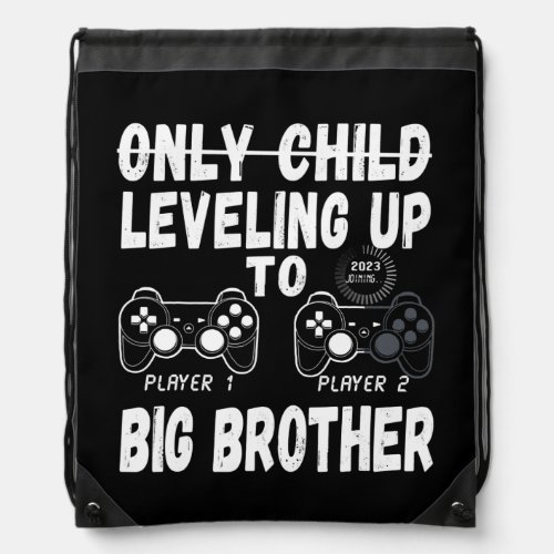 Leveling Up to Big Brother 2023 Video Game Player Drawstring Bag