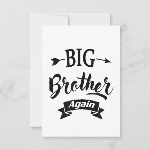 Leveling up to Big Brother Again 2022 Pregnancy RSVP Card