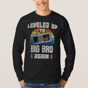 Leveling Up To Big Brother Again 2023 Brother Gam T-Shirt
