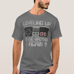Leveling up to Big Brother Again Funny Gamer Boys T-Shirt