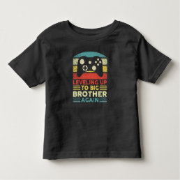 Leveling Up To Big Brother Again, Vintage Gamer br Toddler T-shirt