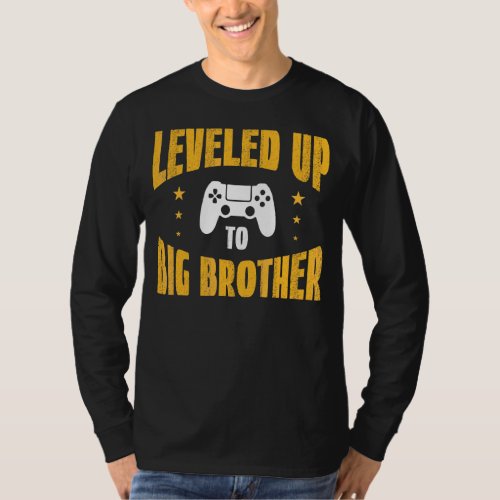 Leveling Up To Big Brother  Brother Announcement T_Shirt