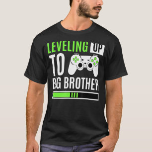 Leveling Up To Big Brother Gaming Baby Gender Anno T-Shirt