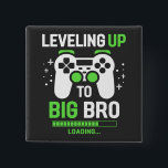 Leveling Up To Big Brother Gaming Square Button<br><div class="desc">Leveling Up To Big Brother Gaming Baby Gender Announcement design Gift Square Button Classic Collection.</div>