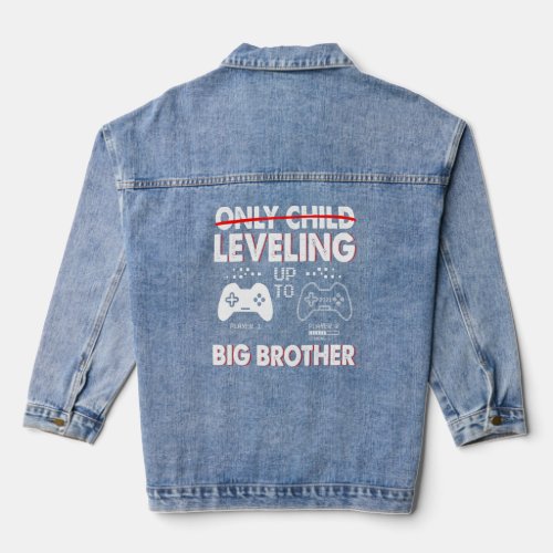 Leveling Up To Big Brother Pregnancy Announcement  Denim Jacket