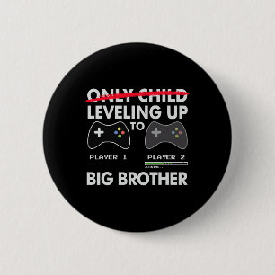 Leveling Up To Big Brother Shirt - Video Game Play Button