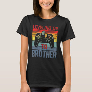 Leveling Up To Brother Promoted To Brother Gamer T-Shirt