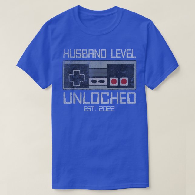 Leveling Up To Husband 2022 Leveled Up Bachelor Pa T-Shirt (Design Front)