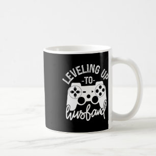 Leveling Up To Husband Groom Gamer Engagement Coffee Mug