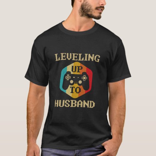 Leveling Up To Husband Groom Video Game  T_Shirt