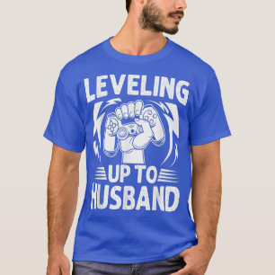 Leveling Up to Husband Mens Groom Bachelor Party G T-Shirt