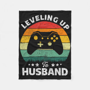 Leveling Up To Husbynd Gift Engagement For Video G Fleece Blanket