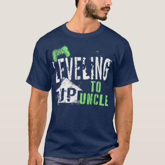 Leveling Up To Uncle 2022 Funny Video Game Control T-Shirt