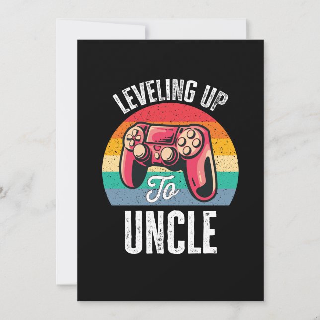 Leveling Up To Uncle Invitation (Front)