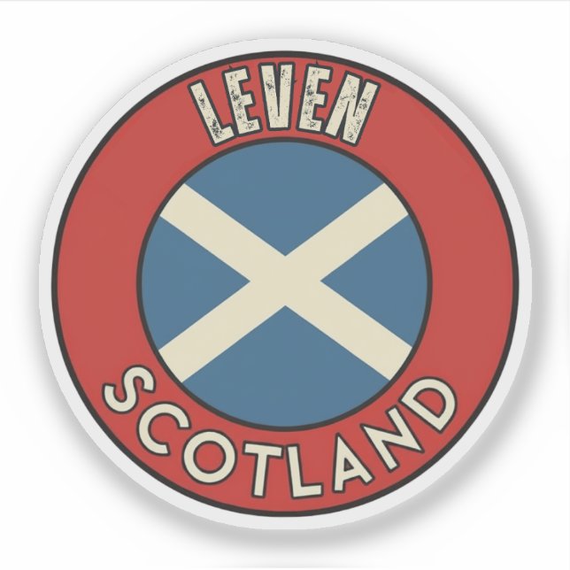 Leven, Scotland Sticker (Front)