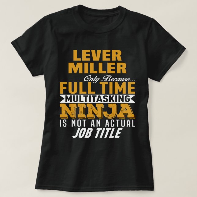 Lever Miller T-Shirt (Design Front)