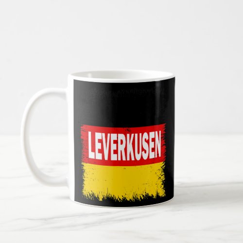 Leverkusen  Germany With German Flag  Coffee Mug