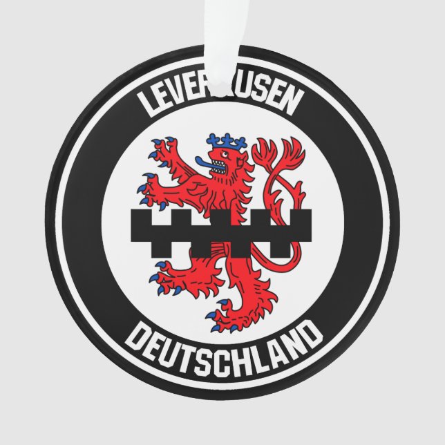 Leverkusen Round Emblem Ornament (Front)