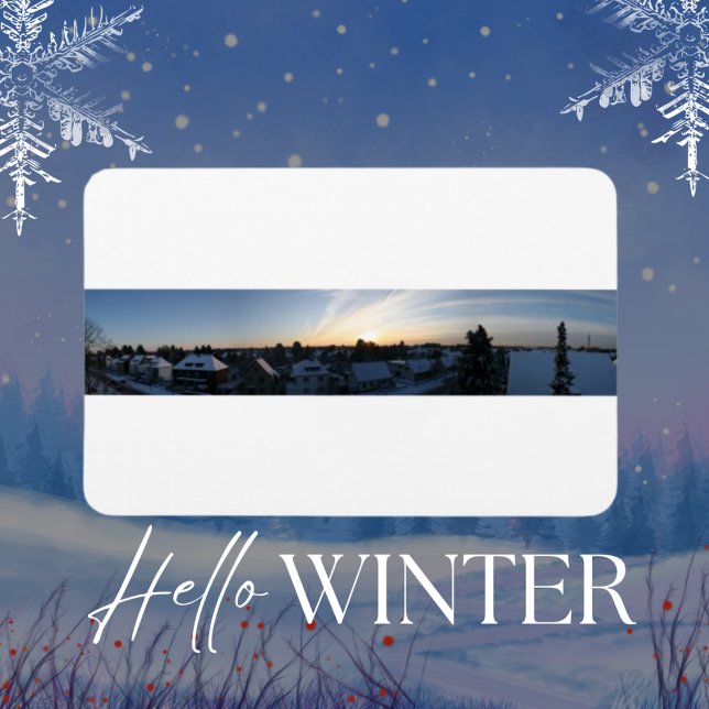 Leverkusen Winter Panorama Dawn Magnet (Creator Uploaded)