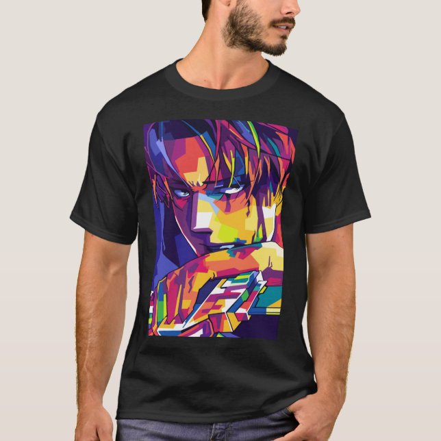 Levi Ackerman Pop Art   T-Shirt (Front)