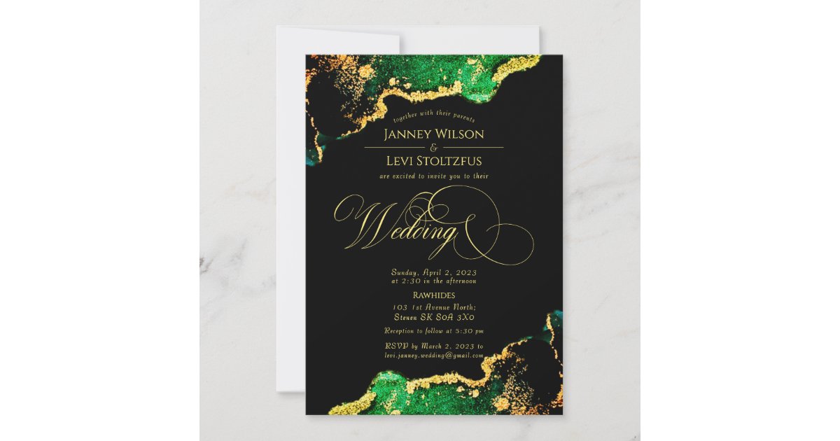 Levi and Janney Invitation | Zazzle