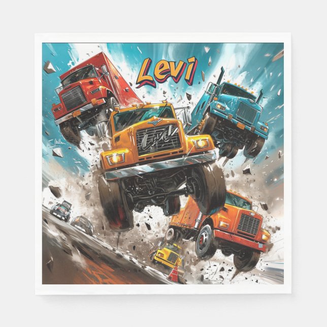 Levi Birthday Napkins (Front)