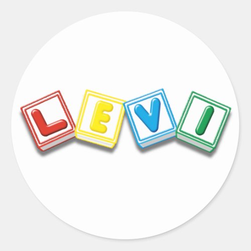 Levi Classic Round Sticker