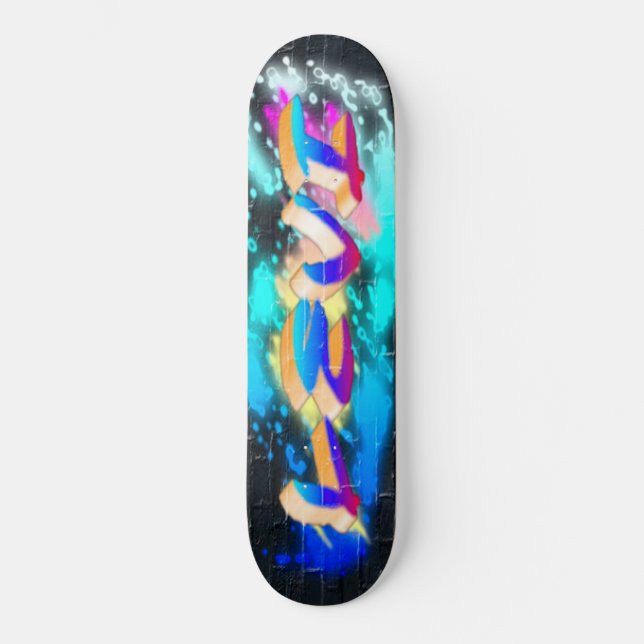 LEVI Customized Graffiti Skateboard (Front)