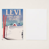Levi, Finland ski travel poster (Front & Back)