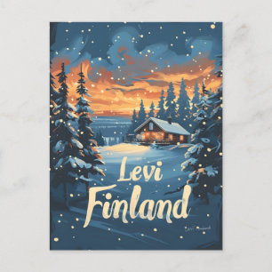Levi Finland Vintage Art Postcard