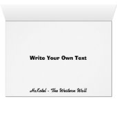 Levi, Leivi, Laivi In Hebrew Script Lettering Cards (Inside Horizontal (Bottom))