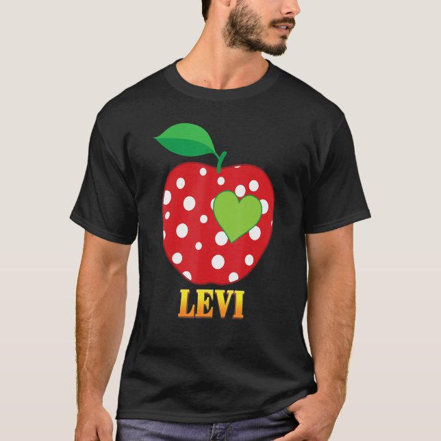 Levi Love School Back To School Boy Kid Student Te T-Shirt (Front)