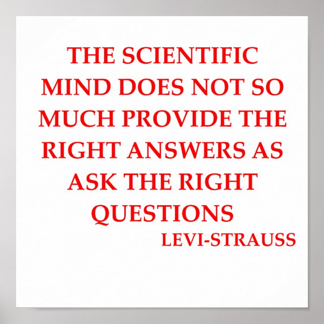 LEVI-strauss quote Poster (Front)