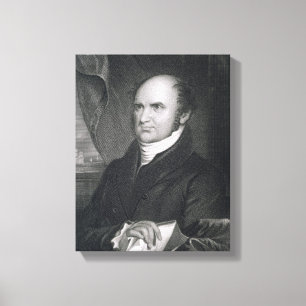 Levi Woodbury, engraved by Robert E. Whitechurch ( Canvas Print