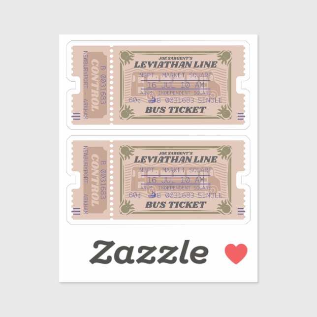 Leviathan Line Innsmouth Bus Sticker (Sheet)