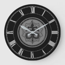 Leviathan's cross LARGE WALL CLOCK