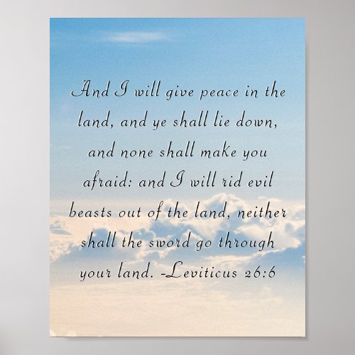 Leviticus 266 Scripture Poster