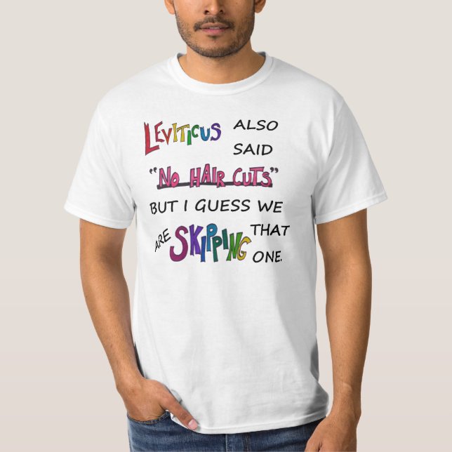 Leviticus Haircuts T-Shirt (Front)