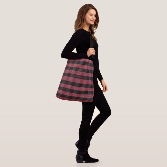 Levito Plaid Crossbody Bag (On Model)